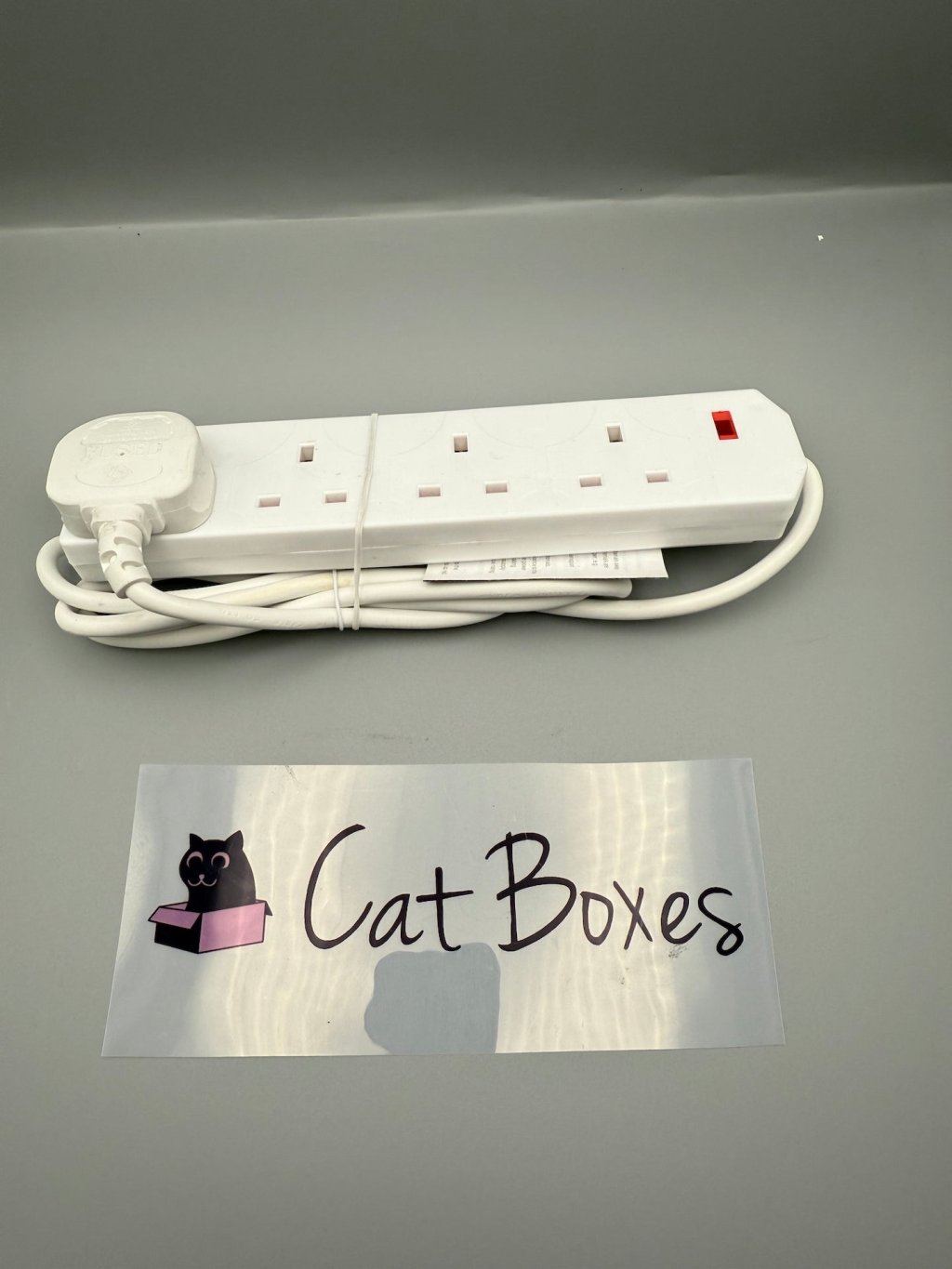 4 Gang Extension Lead 2m UK Plug Power Strip White 13A Heavy Duty