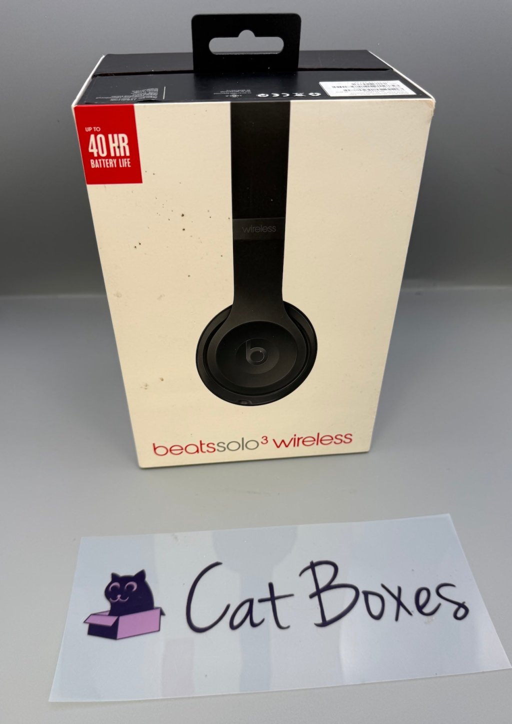 Beats Solo3 Wireless Genuine Carry Case and Original Box Black