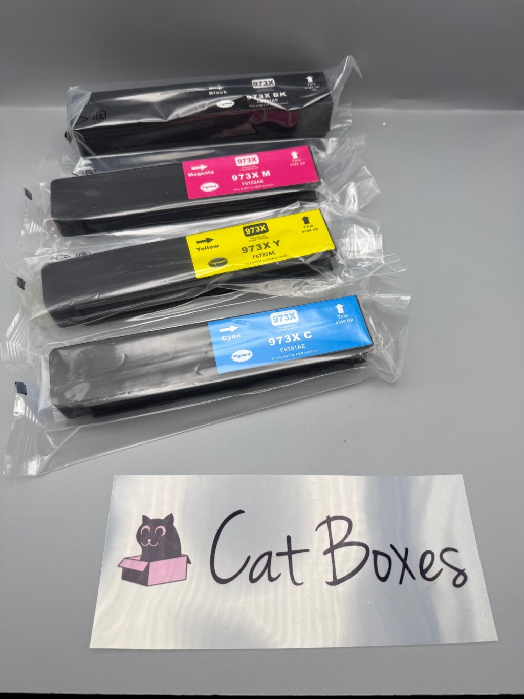 HP 973X Compatible Ink Cartridges CMYK 4 Pack PageWide Pro 477 577