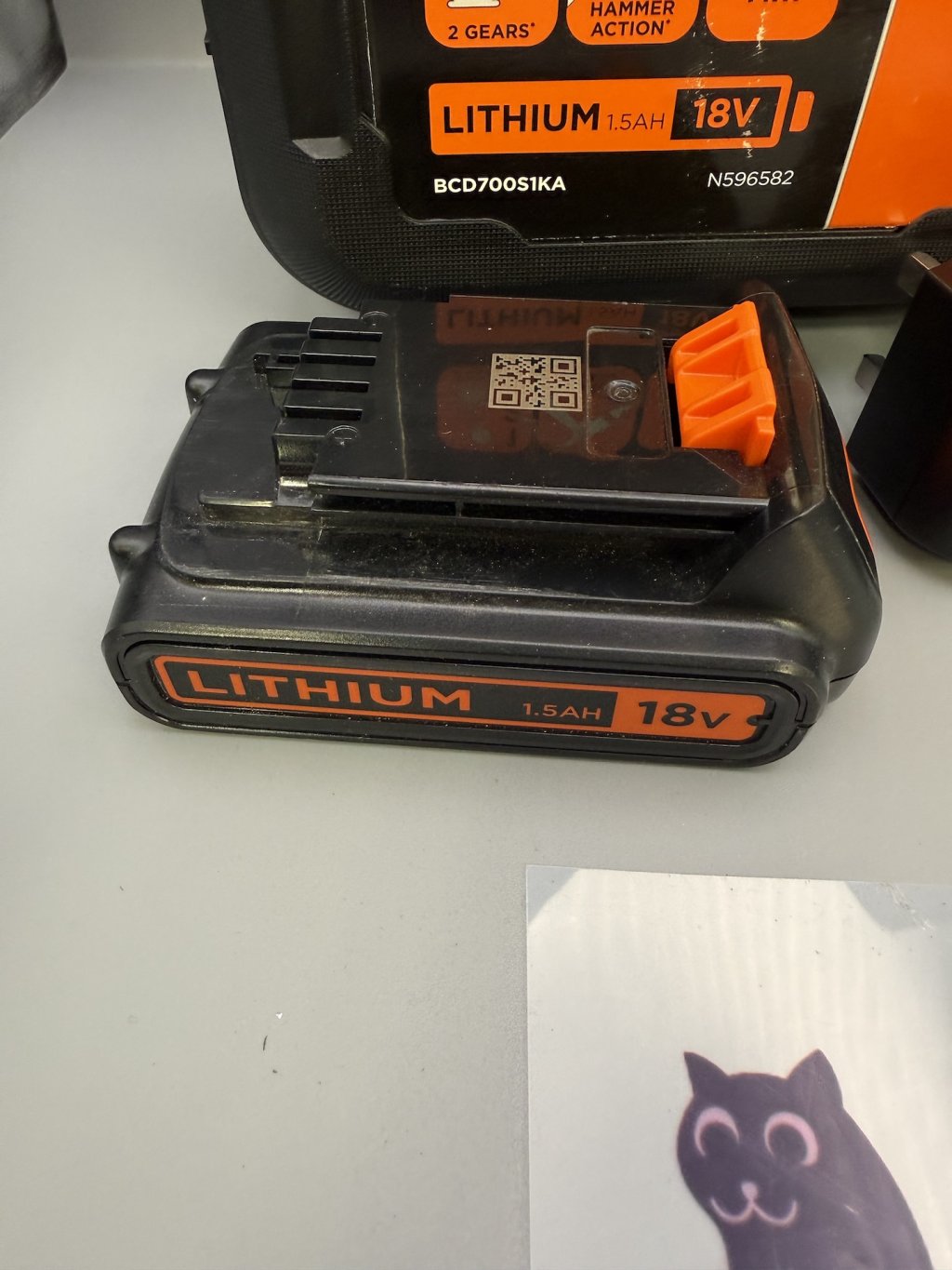 Black+Decker 18V PowerConnect - 1.5Ah Battery, Charger & Carry Case
