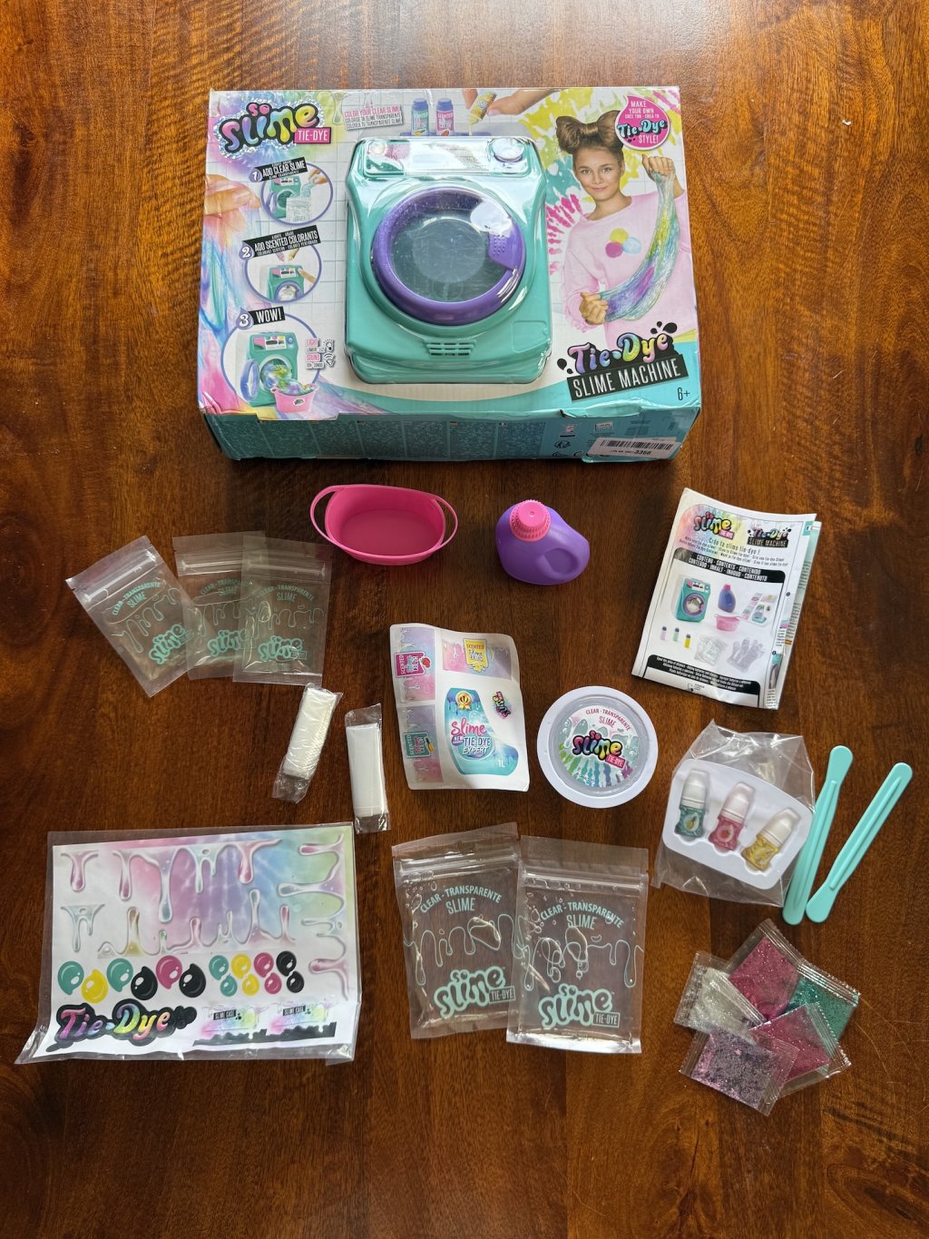 So Slime DIY Tie-Dye Slime Washing Machine Kit with Extra Slime & Glitter